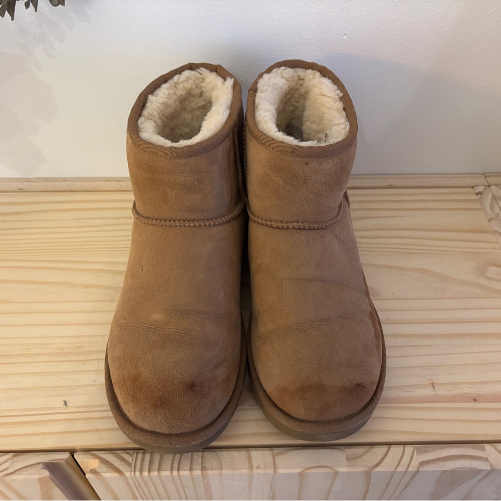 UGG Tan Sheepskin Lined Boots